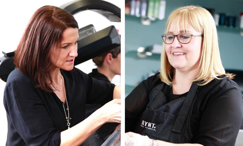 Bettina Köchli-Fischer und Sandra Ettinger, Hairstylistin mit Herz und Seele. 